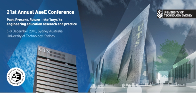 AaeE2010 conference banner, University of Technology Sydney